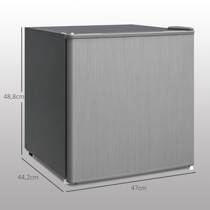 HOMCOM Mini Freezer 35 L Electric Freestanding Freezer Box 161 W Mini Freezer Chest Freezer Mini Refrigerator -14 to -24℃ 5-Stage Temperature Control 47 x 44.2 x 48.8 cm Grey | Aosom