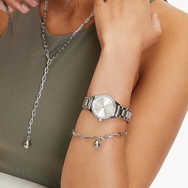 Годинник Tamaris для жінок - Спортивний та елегантний годинник з діаметром 30 мм, срібний колір, з цирконієм