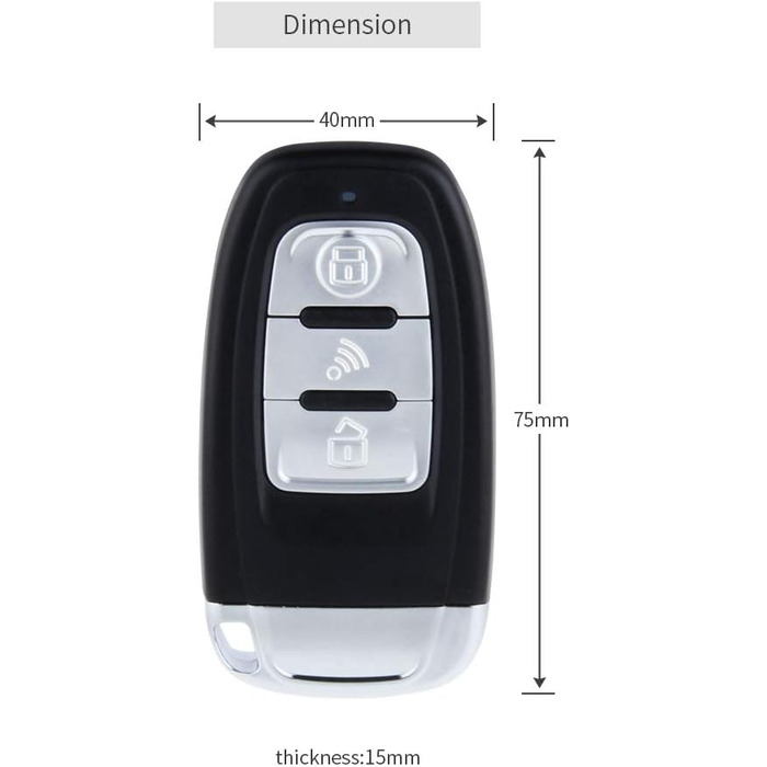 Автосигналізація EASYGUARD PKE EC003-1 з безключовим доступом, кнопкою старту та дистанційним запуском, 12В
