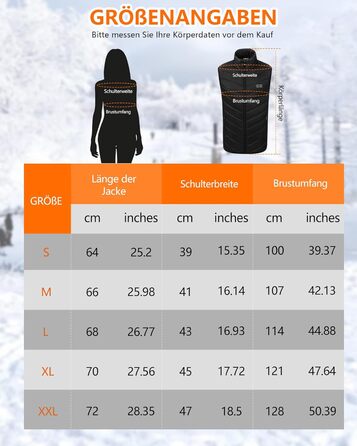 Гріюча жилетка для чоловіків та жінок з акумулятором 10000mAh, 5 зон обігріву, 3 режими температури, подвійне керування, для зимових активностей (L, Світло-чорний)