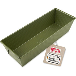 Форма для випікання Zenker Green Vision Ø 20 см з високим бортиком – сталева, зелена, антипригарна, прямокутна