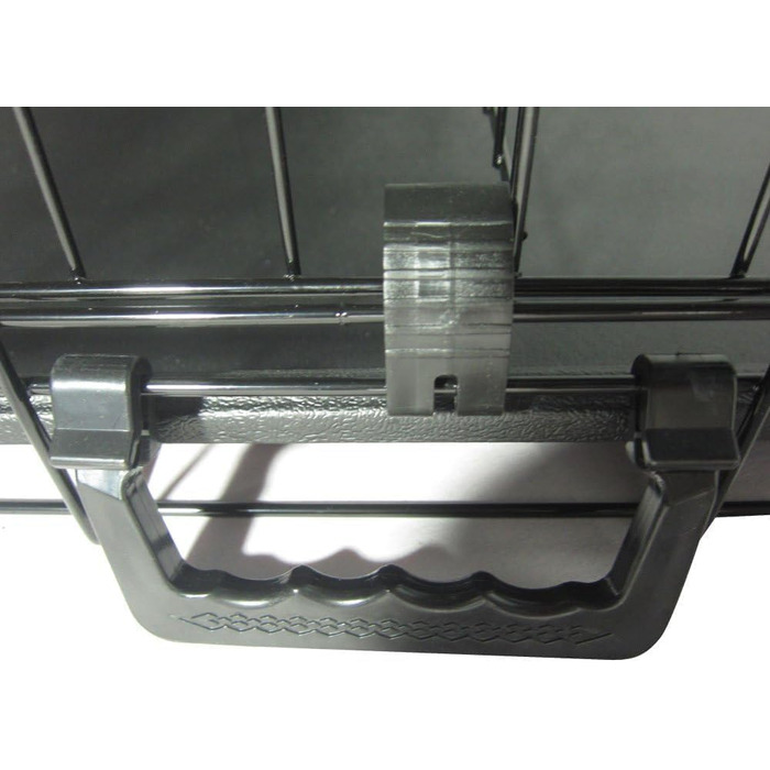 Клітка для собак складана з 2 дверцятами, переноска для собак в авто з піддоном (XL) 107 x 68 x 75 см