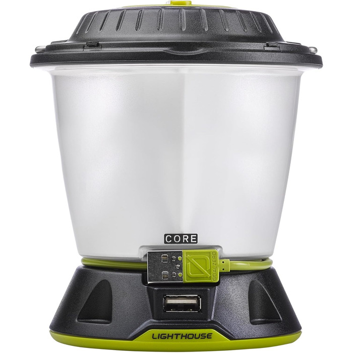 Goal Zero GROCA Goal Zero Unisex 32009 Lighthouse Core LED Camping Lantern 430lm Battery Powered 350g Black, Yellow, One Size