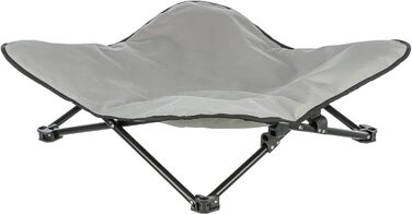 Килимок для собак TRIXIE Camping - зручний, складаний, з сумкою для перенесення - 69 x 20 x 69 см, до 15 кг, сірий/чорний