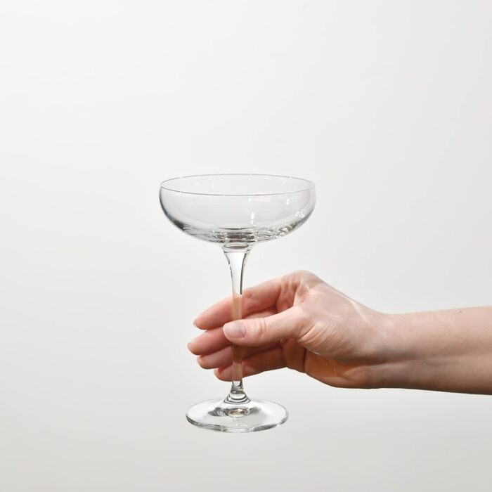 Krosno Sparkling Wine Glasses Champagne Glasses | Set of 6 | 240 ML | Harmony Collection | Perfect for Home, Restaurants, and Parties | Prosecco Glass | Dishwasher Safe