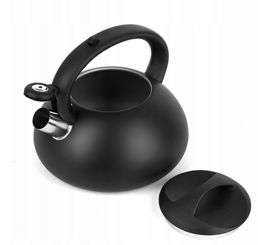 Класичний сталевий чайник Hoffner, 2,5 л, чорний