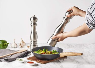 Млинок для перцю PEUGEOT Paris Chef 30 см, нержавіюча сталь, регулювання помелу u'Select, сріблястий