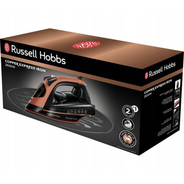 Парова праска Russell Hobbs Copper Express з підошвою Copper Infused, 150 г/хв