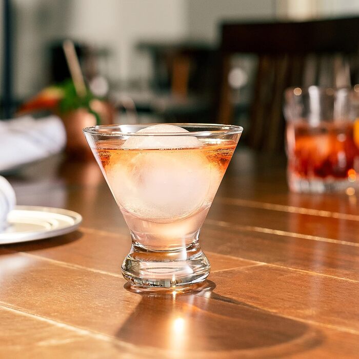 Бокали для Мартіні Libbey Cosmopolitan без ніжки, 234 мл (12 шт) - набір келихів для коктейлів, міцне скло, для вечірок та свят
