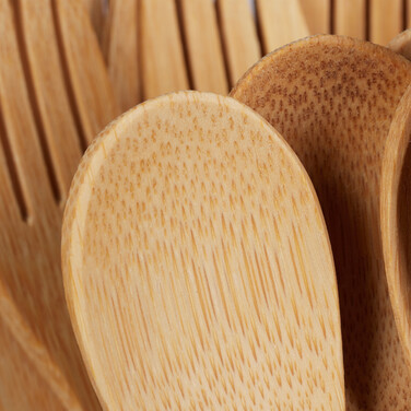 Relaxdays Bamboo Cutlery Set