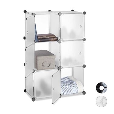 Relaxdays 6-Door Storage System