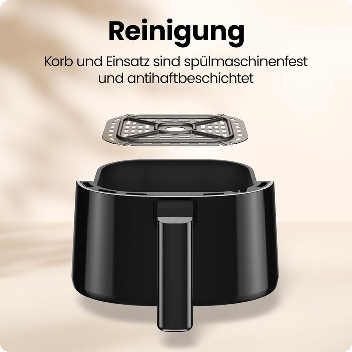 Фритюрниця Chefman 2L: компактна та зручна, з антипригарним кошиком та цифровим таймером – чорна