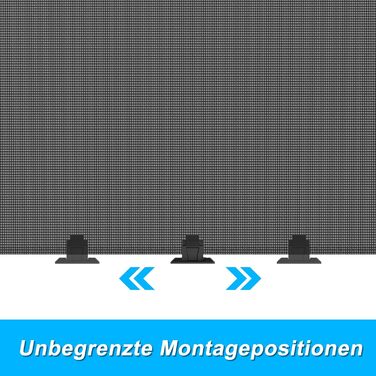 Захист для воріт/сходи NAIZY Rollo - сітка-рольо для дітей та тварин, 300 см, чорний