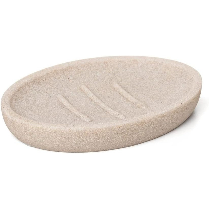 Миска для мила TATAY Bora, полірезин, без BPA, бежевого кольору, 13 x 9 x 1,9 см