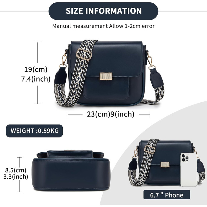 Сумка жіноча Miss Lulu середнього розміру через плече з екошкіри та замші вінтажний блакитний (2513)