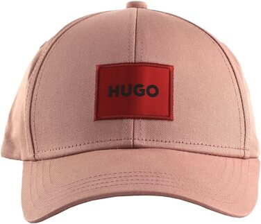 Кепка чоловіча HUGO Men-X 581-RL з бавовняного твіду з червоним лого-ярликом, універсальний розмір