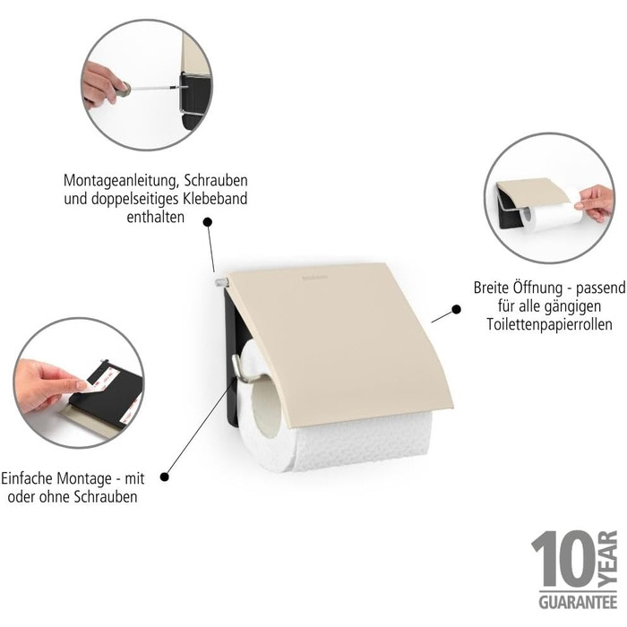 Тримач для туалетного паперу Classic, бежевий (Soft Beige)