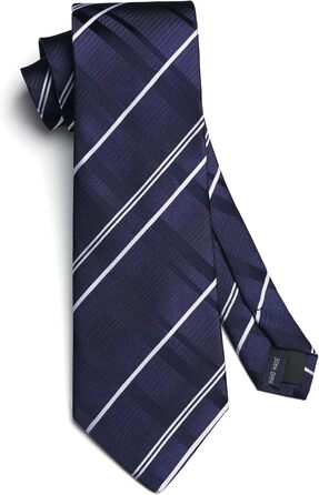 Краватка чоловіча HISDERN в горошок, блакитна, з нагрудною хустинкою, для весілля, вечірки, бізнесу. Класичний формальний комплект