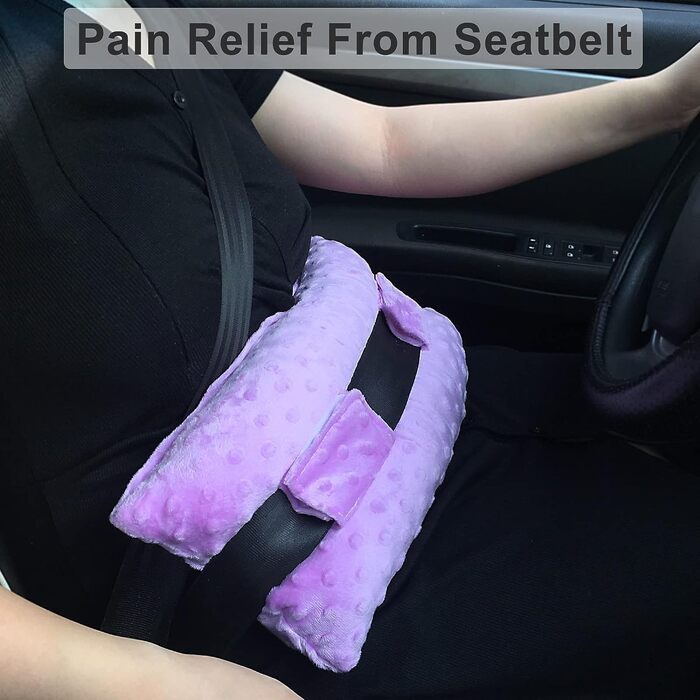 Hysterectomy Pillow, Abdominal Pillow, Post-Surgery, with Pocket, Comfort for Ice/Heat Packs, Tummy Tuck, Abdominal Incision, Recovery, Seatbelt, Gifts, Women, Patients (Lavender)