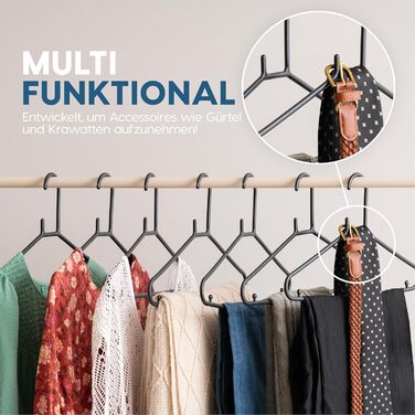 Набір з 30 чорних вішалок для одягу Iris Ohyama CHM-39, 39 см, пластик