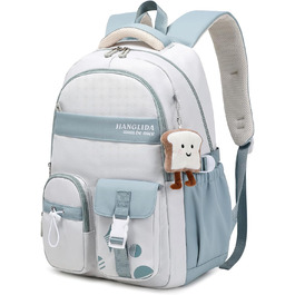 Шкільний рюкзак для дівчаток - водонепроникний, легкий, стильний, з великою місткістю, для 3-9 класів, ніллон, фіолетовий (8534# Blu)