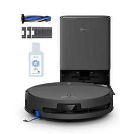 Робот-пилосос з функцією вологого прибирання ECOVACS T90 PRO Omni, 30 000 Па, PowerBoost, глянцевий чорний