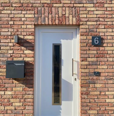 Поштова скринька Metzler Anthrazit з газетницею та іменним шильдиком RAL 7016, вулична, антикорозійна, для настінного монтажу, сучасний дизайн 37x37x10.5 см