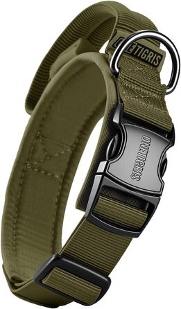 Нашийник для собак OneTigris з металевою застібкою Ranger Green (S)