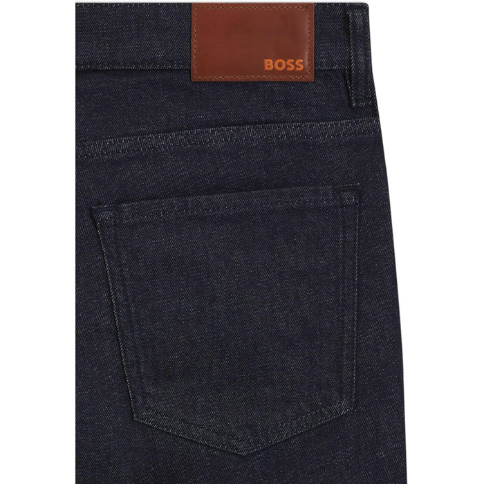 Чоловічі джинси BOSS Maine Regular-Fit сині з еластичного деніму 34W/32L Dark Blue 403