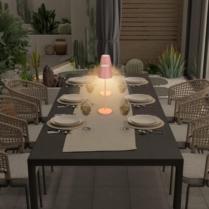 LED настільна лампа K-Bright з димуванням, акумуляторна, для дому та вулиці | Тепле світло | USB-зарядка | 1 шт. (Помаранчевий)