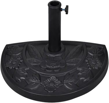 vidaXL Half-Round Umbrella Stand, 9 kg, Umbrella Stand, Umbrella Holder, Stand