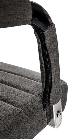 Ергономічне крісло для офісу CLP Amadora I, регульована висота, поворот на 360°, тканинне покриття, міцне, вантажопідйомність 120 кг, темно-сірий колір