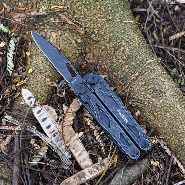 ROCKTOL Мультитул 29-в-1: Плієри, кусачки, пилка, сталь, для кемпінгу та виживання