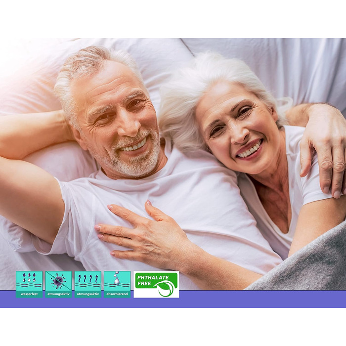 A&F Incontinence Pad 100x135 (Pack of 1) - 4 Layers - Up to 26280ml/m² Absorbency - Washable Patient Underpad - Washable Incontinence Pad - Mattress Cover Suitable for Adults Bed
