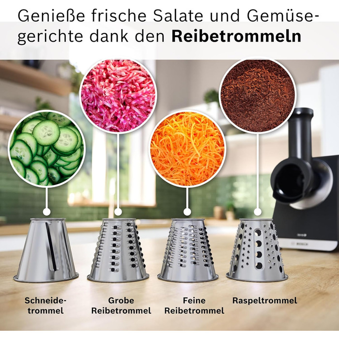 М'ясорубка Bosch MFW68660 срібляста (чорна) 2200 Вт, насадки для ковбас, 4 терки, 3 диски з нержавіючої сталі (3/4.8/8 мм)