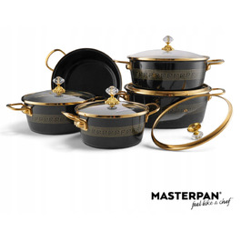 Набір сталевих каструль Masterpan, 10 предметів
