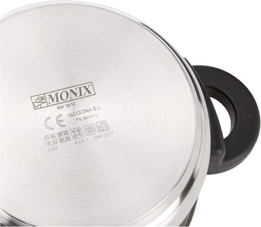 Традиційний сковорода-каструля Monix Classica 4 літри, чорний/нержавіюча сталь