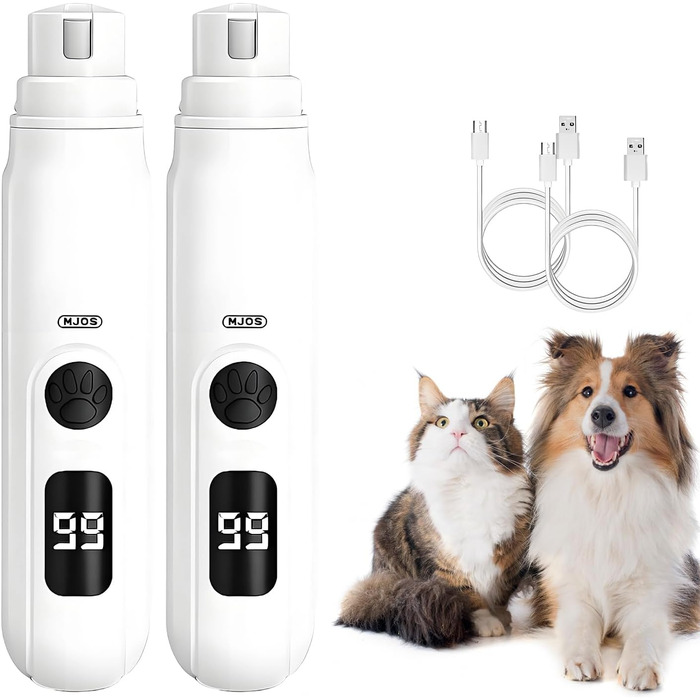 Електричний точилка для кігтів собак, 2025 рік. Безшумна точилка для кігтів собак з 3-ма режимами для великих, середніх та маленьких собак та котів