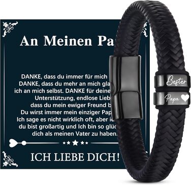 Чоловічий шкіряний браслет 