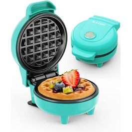 Вафельниця Mini BLAZANT: компактна, 550W, для свят та дітей (блакитна)