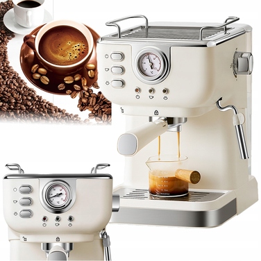 Рістковий кавомашина Bedee, 1050 Вт, біла