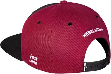 Кепка Nebelkind Snapback для чоловіків та жінок, унісекс, регульована, чорна з оливково-зеленим (чорна з червоним)