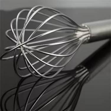ZHANGXIAO Wire Whisk, Stainless Steel Used for Stirring Kitchen Baking Tools Balloon Whisk (Size: 37×8.5cm)