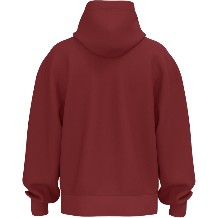 Худі JAKO Wardrobe унісекс червоне, 100% щільна бавовна (400 г/м²), ретро-стиль, розмір XS