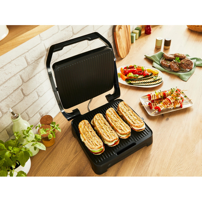 Електричний гриль 2в1 Tefal Inicio GC271D10 (2000 Вт) — сендвічниця та гриль для паніні