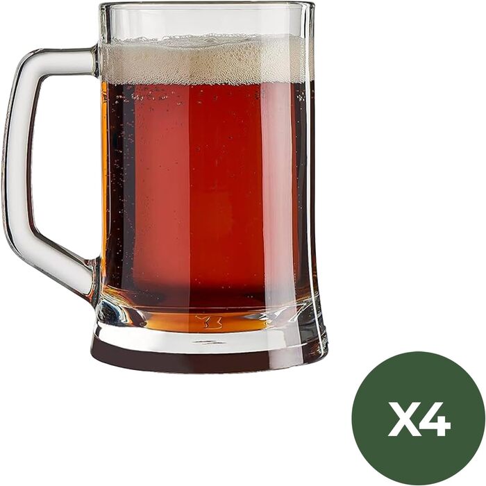 Набір з 6 склянок для пива Premium Pint, 570 мл, без свинцю. Склянки для крафтового пива, склянки для води, напоїв, 6 шт.