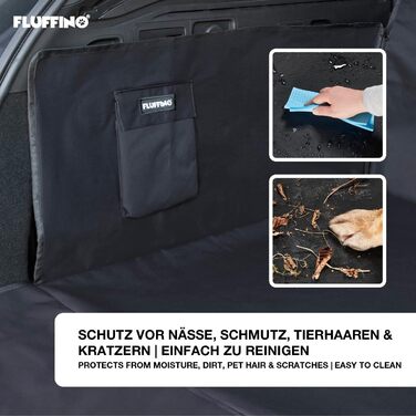 Захист для багажника автомобіля для собак (з боковинами та захистом краю), водонепроникний, стійкий до подряпин та легко миється. Килимок для собак у багажник автомобіля