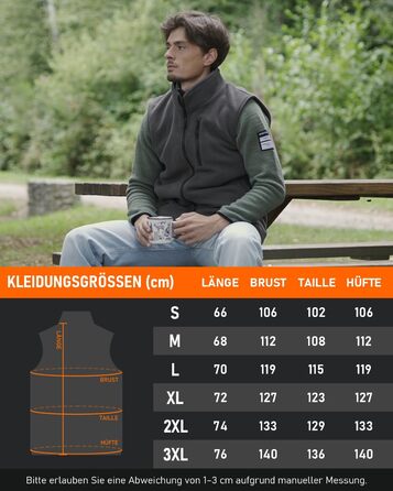 Обогріваючий жилет для чоловіків SZNX з Powerbank – 6 зон нагріву, USB, 3 режими температури, для зими, сірий (L)