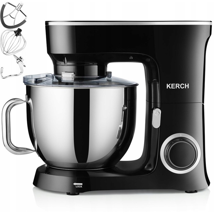 Кухонний комбайн Kerch BAKER, 3000 Вт, чорний