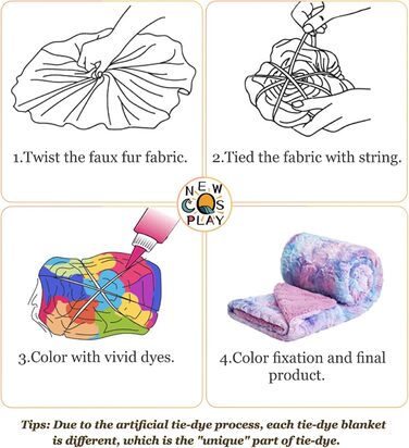 NEWCOSPLAY М'яка плюшева ковдра з штучного хутра, Sherpa підкладка, теплий плед для дивана та ліжка (фіолетовий райдужний, 100 x 130 см)